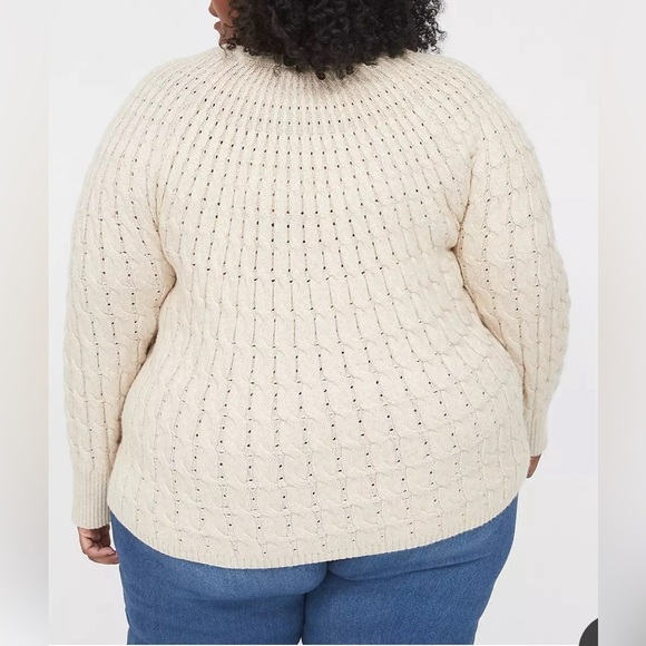 Lane Bryant Crewneck Ribbed Knit Sweater - Picture 2 of 10